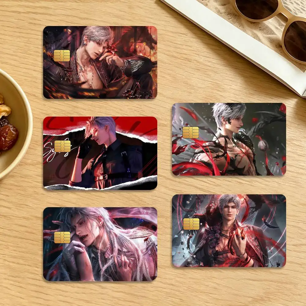 Game Love And Deepspace Sylus Waterproof Anti-Scratch Card Skin Stickers 4Pcs Stylish Decor Covers for Credit & Debit Cards