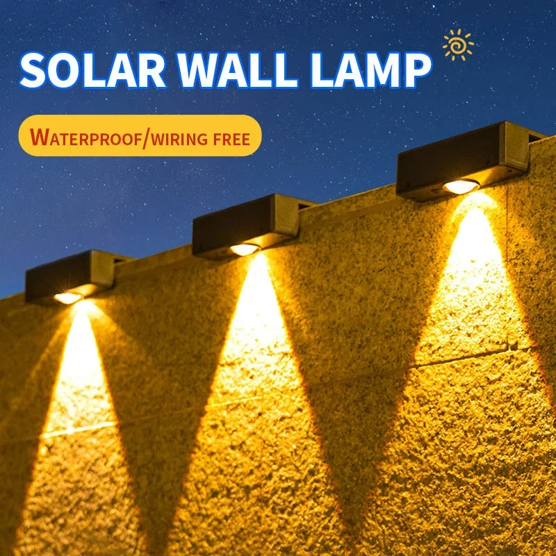 Solar lampe super helle wasserdichte Garten dekoration Beleuchtung Wand lampe LED Solar lampe ist eine Garten villa Balkon treppe