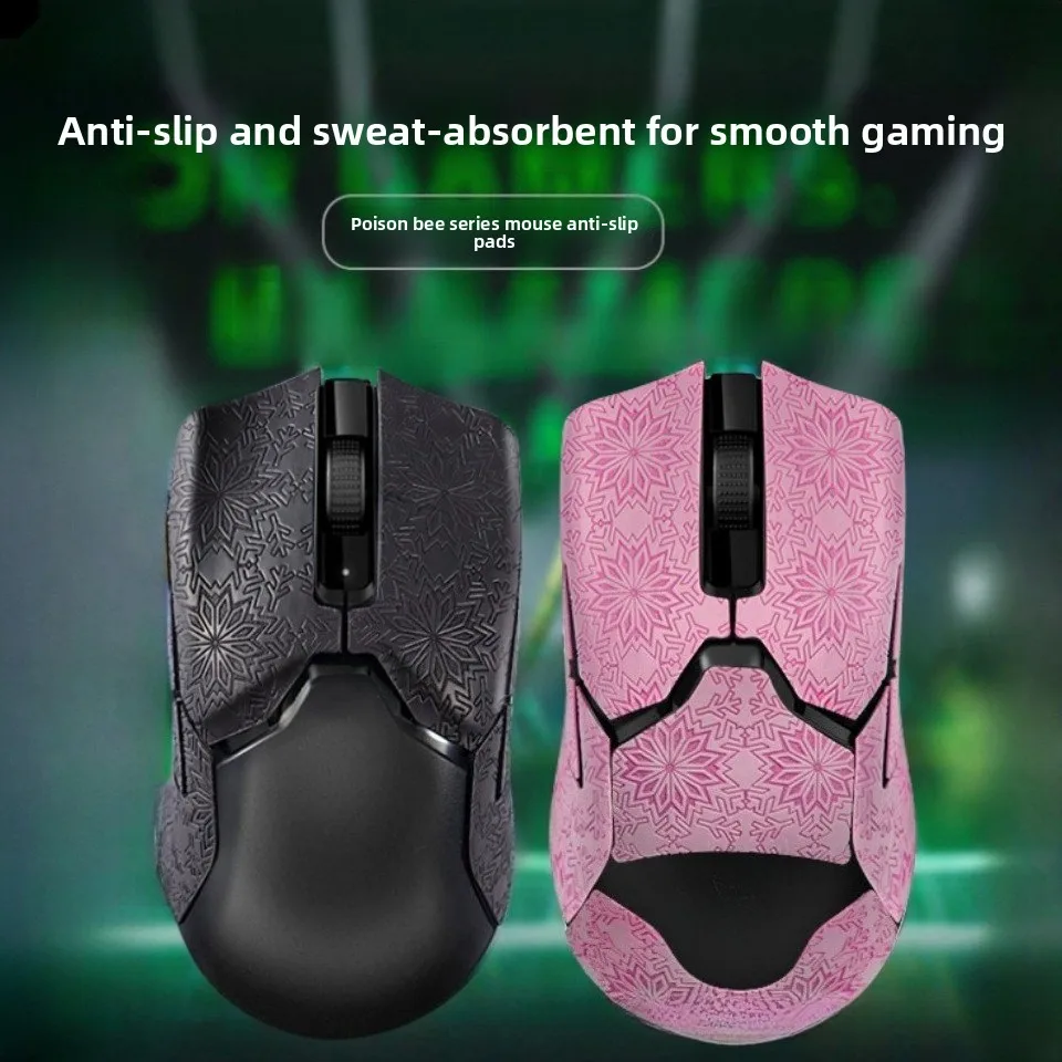 

For Razer Viper / Mini / V2 Pro - Durable Grip Tape, Snowflake Stickers, Perfect Fit, Sweat-absorbent & Breathable