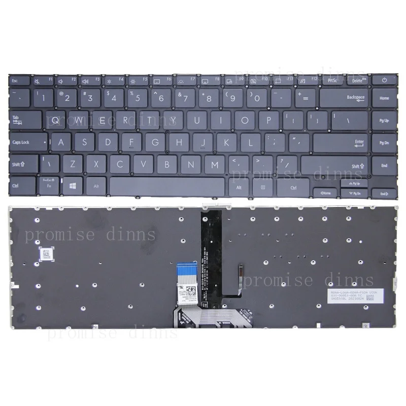 Teclado Retroiluminado en Español para Asus ZenBook 14 UX425E UX425EA UX425J UX425JA UX425IA