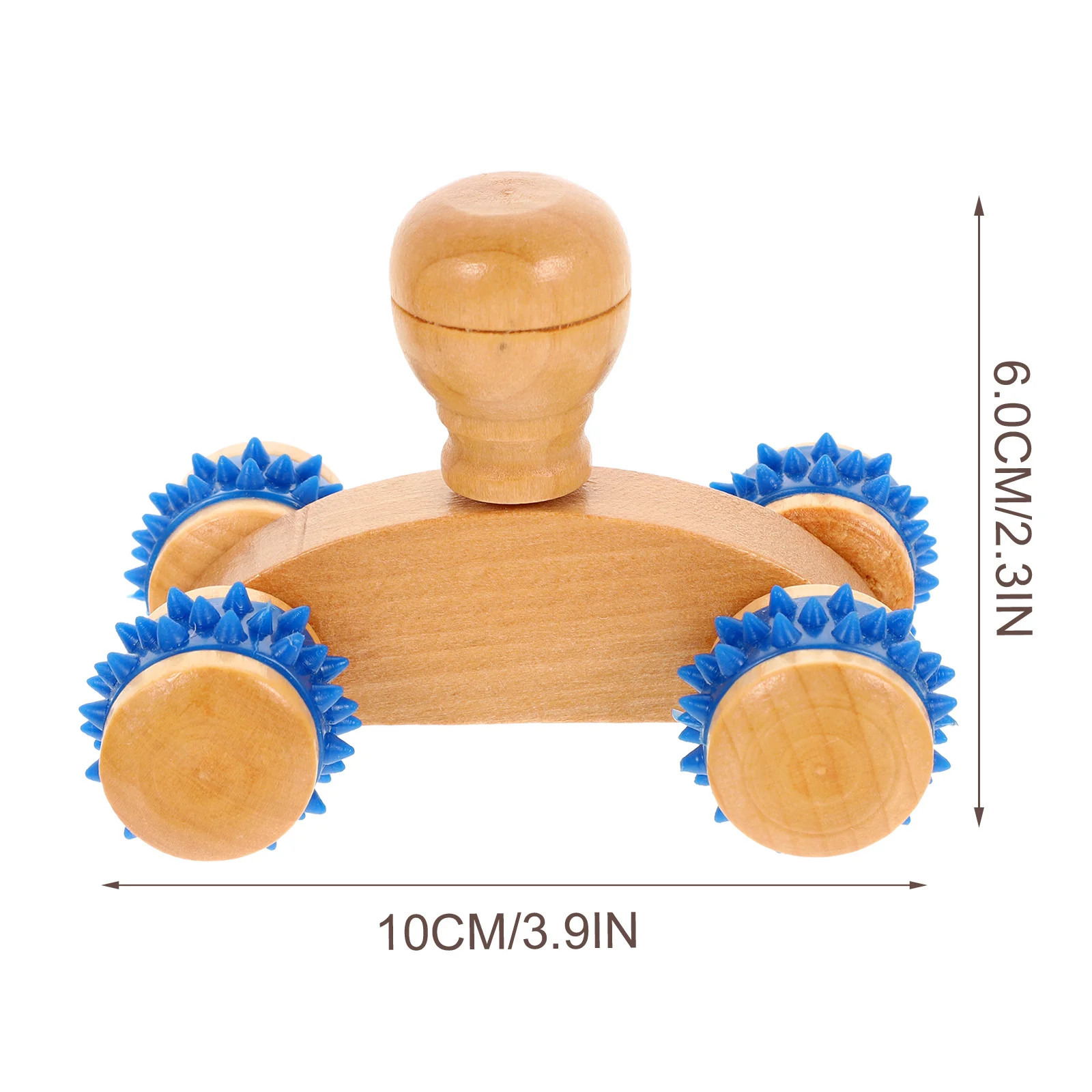 

3pcs Wooden Massage Moon Car Muscle Relief Roller Stick Portable Body Massager Tool Yoga Stretching Back Leg Shoulder Pain