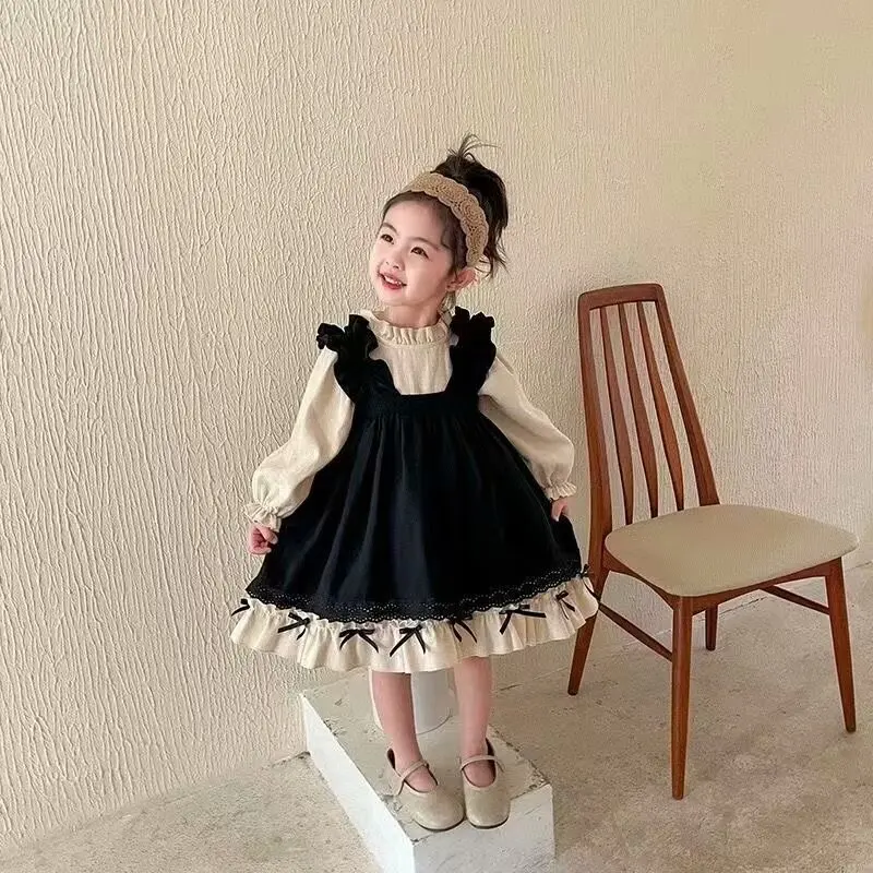 Sweet Cute Black Night Dress Cake Princess Dress Evening Dress