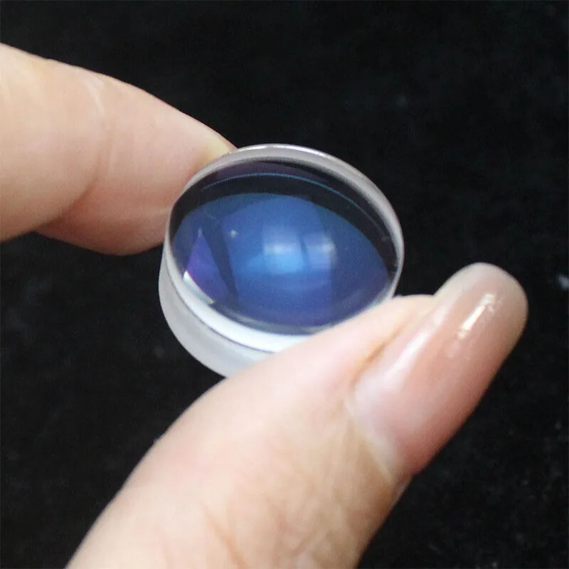 Lente de vidrio óptico de cemento de 17mm, longitud Focal de 52mm, binoculares ópticos DIY, herramientas telescópicas con bola de cristal, 1 ud.