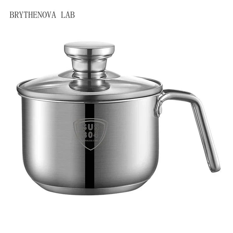 14/16cm Mini Milk Pot 304 stainless steel thickened soup pots Noodle Instant Pot Baby and Baby Complementary Food Small Pots