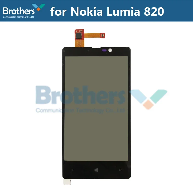 Nokia Lumia 820 N820 Için dokunmatik Ekran Digitizer Ön Cam Panel Lens Sensörü Telefon Değiştirme