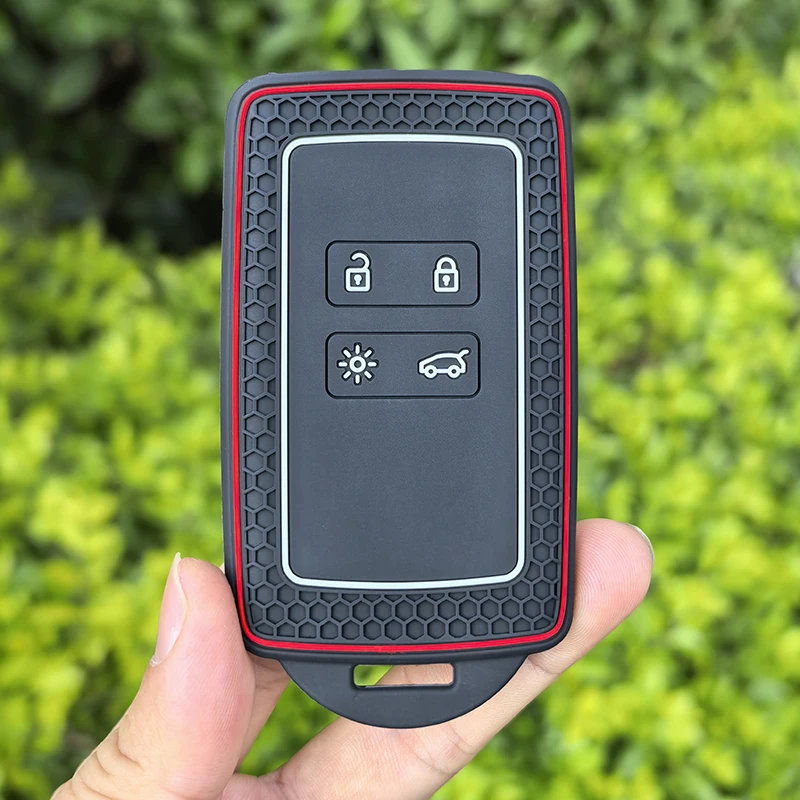 Silikon-Autoschlüsselhülle für Renault Koleos Kadjar Scenic Megane Sandero Espace Clio Captur Kangoo Laguna Talisman Twingo