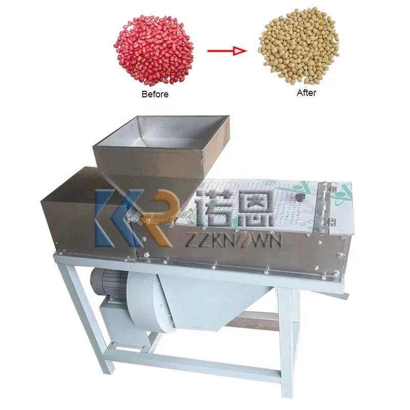 

Multifunctional Roasted Peanut Peeling Machine Price Stainless Steel Dry Nut Walnut Skin Peeler Sheller Food Processing Machine