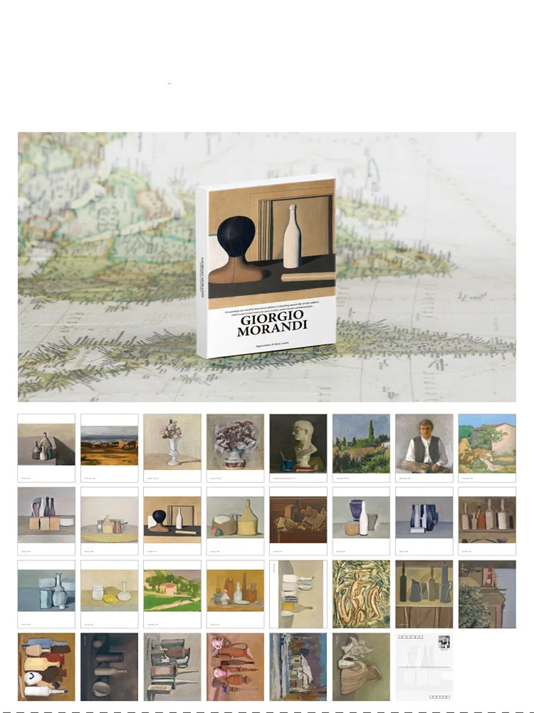 Großhandel in Boxpostkarten, Kunstthema, Gruß, Nachricht, Einladungskarte, Geschenk, Wunschpostkarte, 30-teilig, Retro-Sammlung, Wunschkarte – Detail 14