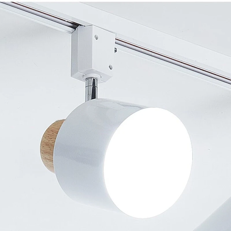 Set LED Track Light Fixture Ceiling Spots Lamps Led COB Track Lights 7W 28W Rail For Kitchen Shop Home Lighting me 220V