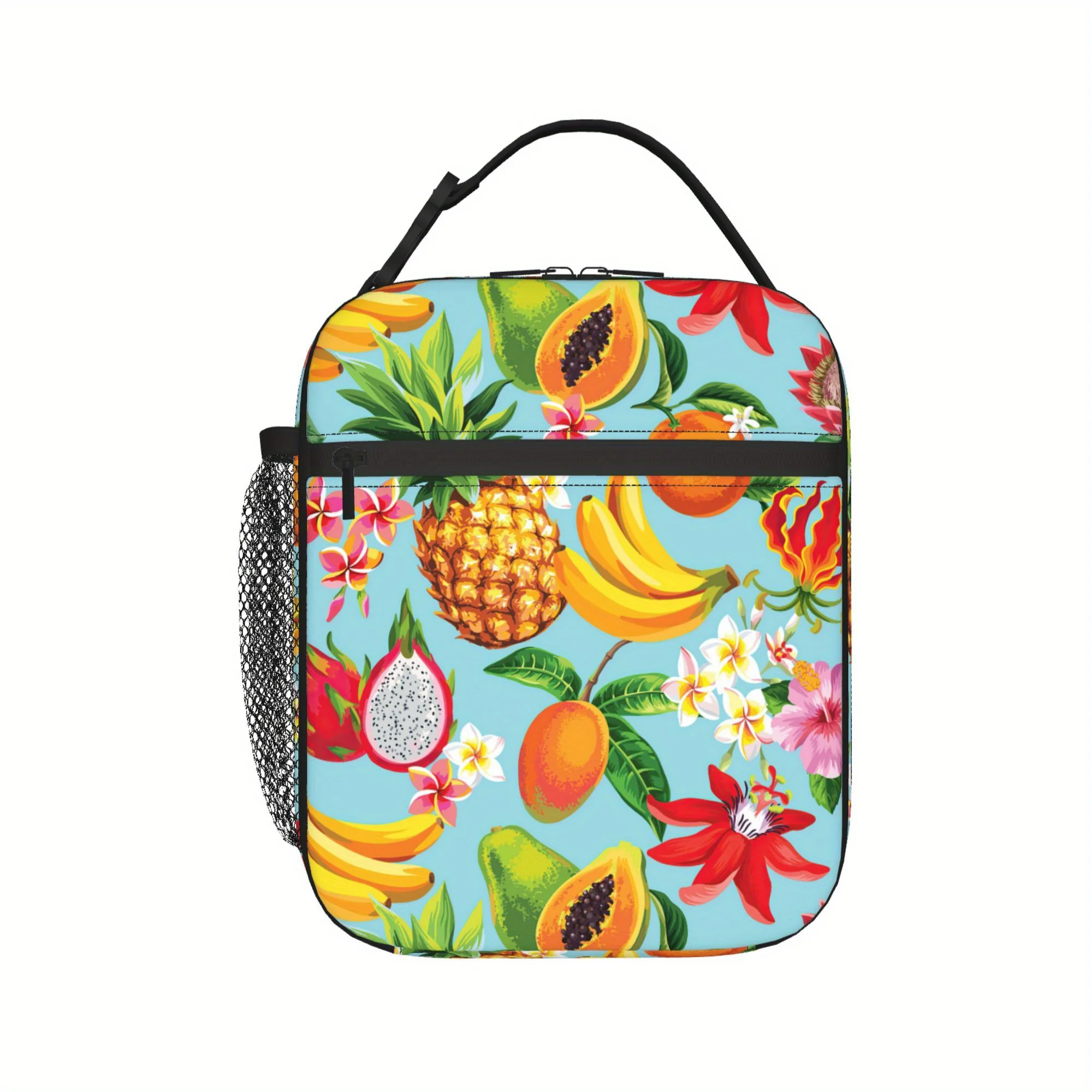 

1pc [2D flat printing] Fruit Insulated Lunch Bag Lunch Box for Women and Men Adult Lunch Tote for Office Picnic Hiking Beach Han