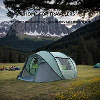 5-8 people quickly open the tent, waterproof camping tent, fully automatic pop-up outdoor tent, suitable for camping  hiking