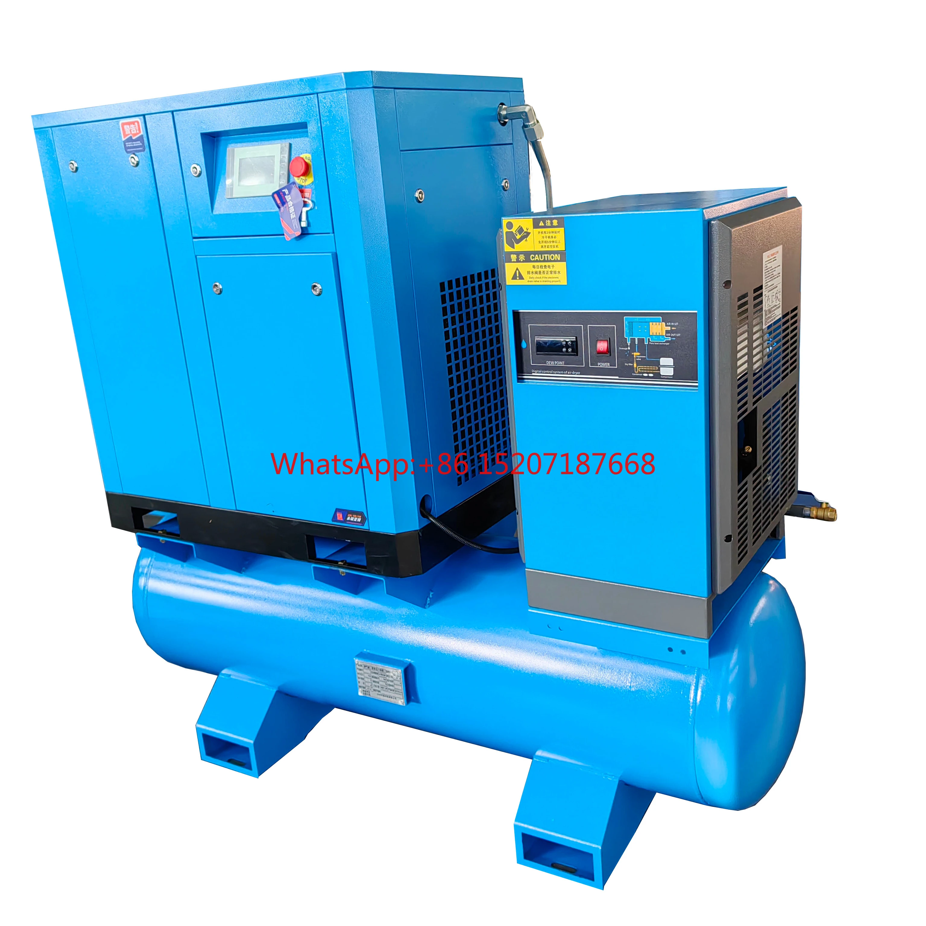 15kw Four-in-One Industrial Air Compressor for  Cutting Machine Screw Compressor