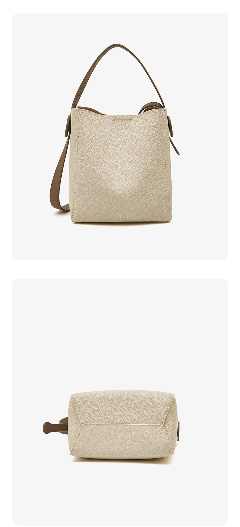 Foxer Split Leder Dame Umhängetasche Frauen große Kapazität Eimer Umhängetasche Top-Qualität stilvolle Handtasche elegante Tasche – Detail 17