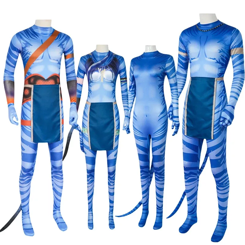 

New Cosplay Costume Avatar Movie Themed 3D Digital Print Jumpsuit for Men and Women 3D Digital Print Jumpsuit