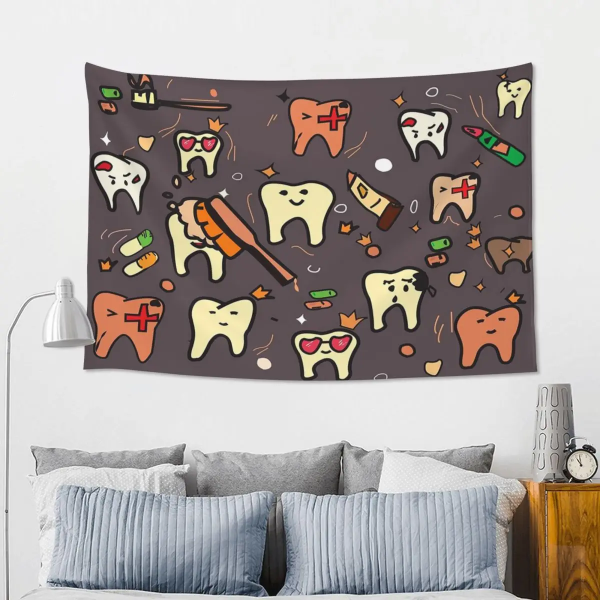 Dentist Pack Tapestry Hippie Wall Hanging Aesthetic Home Decor Tapestries for Living Room Bedroom Dorm Room