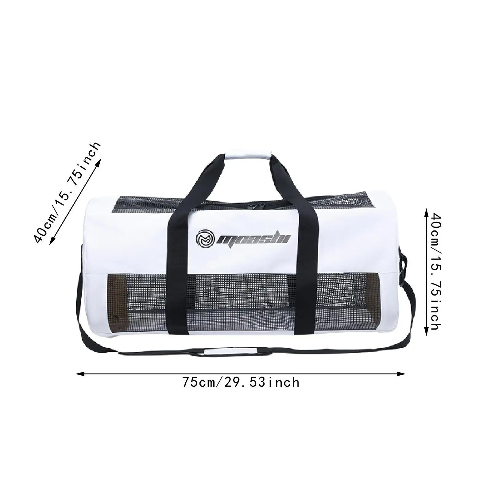 

Mesh Diving Duffle Bag Mesh Dive Duffel Bag with Shoulder Strap Zipper Versatile Storage for Underwater Water Sports Swimming