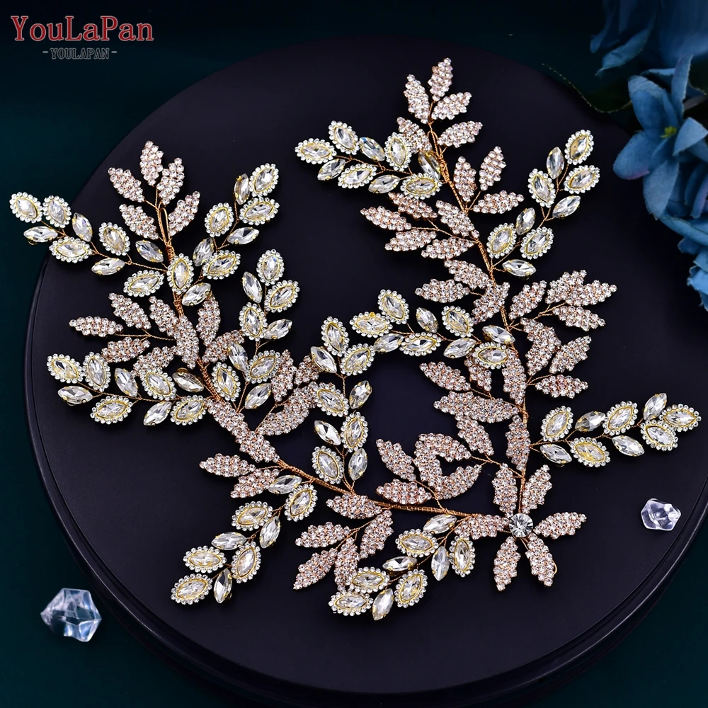 YouLaPan HP396 Sonne Blume Braut Haar Tiara Strass Hochzeit Haar Schmuck Zubehör Headwear Handgemachte Silber Farbe Kopfstück