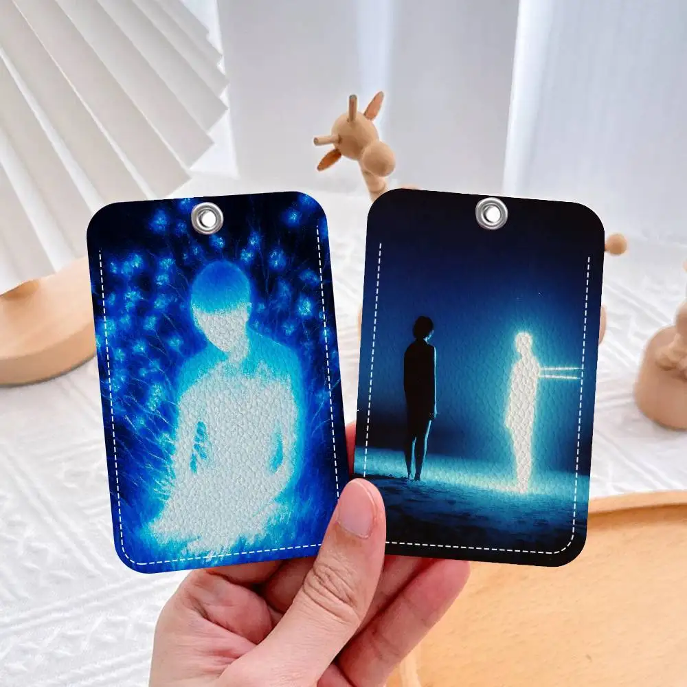 شعبية أناقة INS نمط الأزرق ساعة شارة حامل المفاتيح للبنك الأعمال حامل بطاقة العمل بطاقة الطالب بطاقة واقية