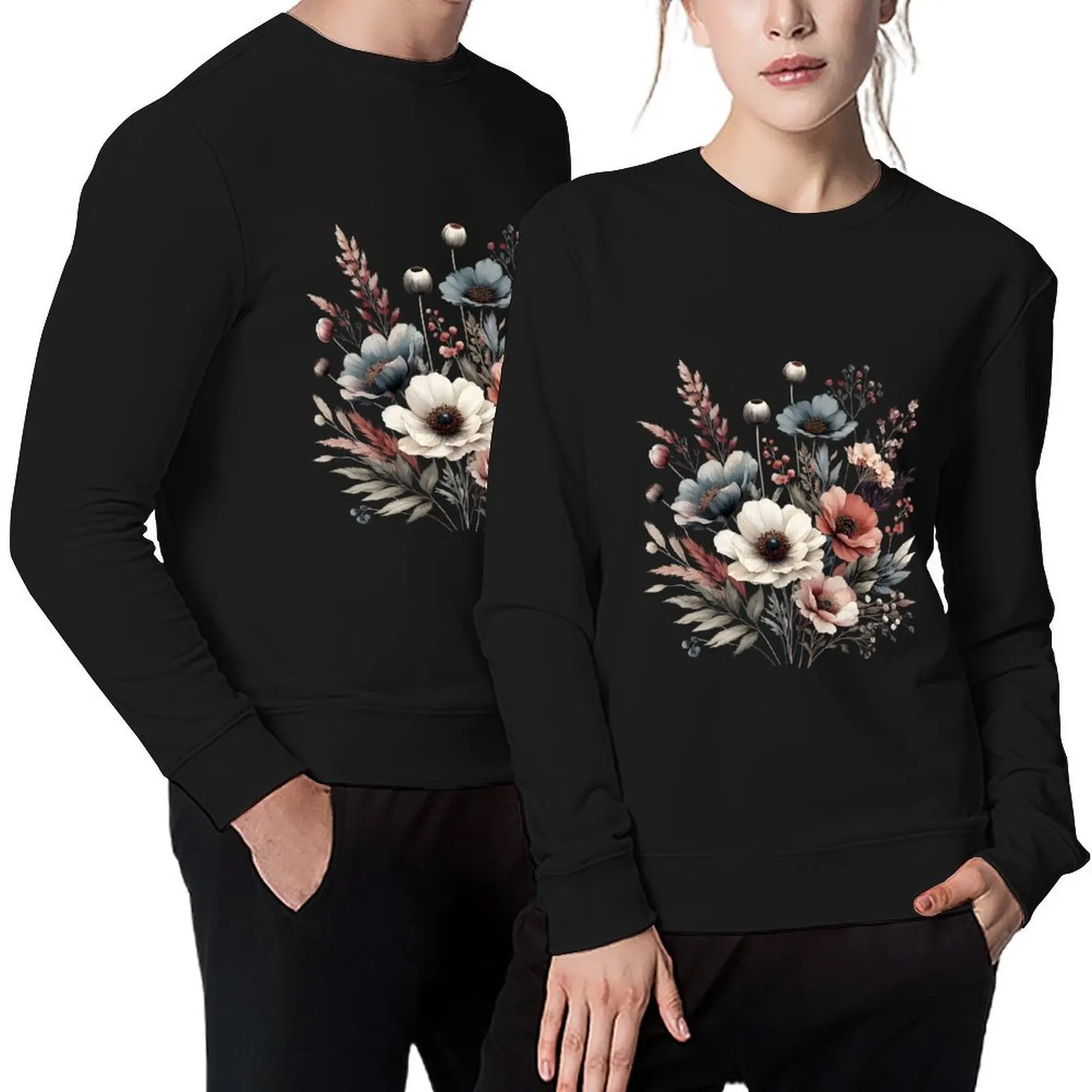 

aesthetic wild flower Pullover autumn men's coat mens designer clothes men's clothing sports sweatshirt man