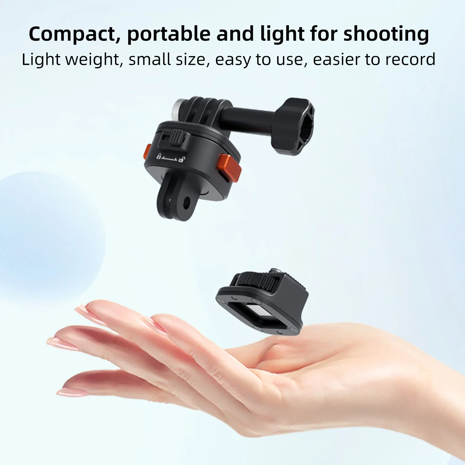 UURig VRIG Claw Mini Magnetic Quick Release Adapter GoPro Base 1/4 Tripod Adapter Mount for Gopro OSMO Insta360 Action Camera