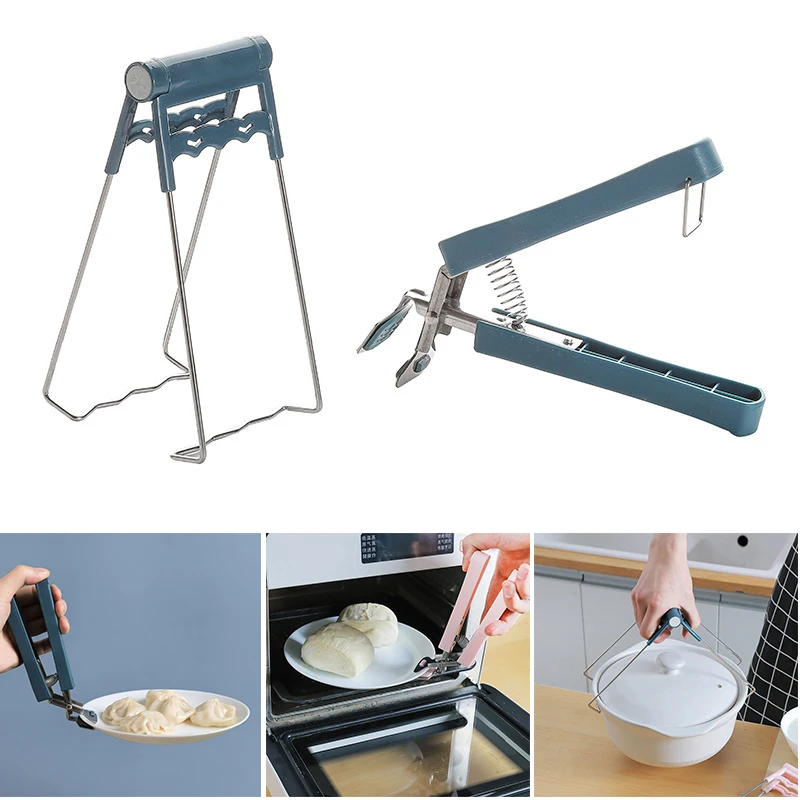 Anti-scalding clip Dish Clamp  Steamer Gripper take bowl clip Microwave Oven Tray Non-Slip Pan Gripper Clip Kitchen Accessories