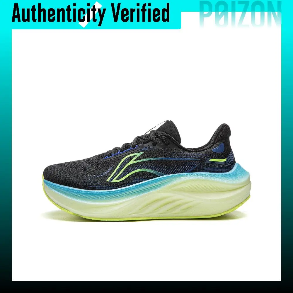 Li Ning Relax 2 Cushioning Slip Resistant Abrasion Resistant Breathable Low top Running Shoes Men's Black ARSW129-4