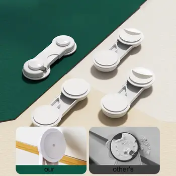 兒童收納櫃鎖 嬰兒安全鎖 防止兒童夾傷 家用抽屜櫃門冰箱防夾鎖 嬰兒用品 12 最佳銷售 冰箱鎖 - №5