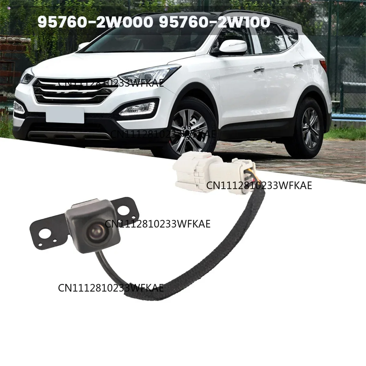 95760-2W000 for Hyundai Santa Fe 2012-2018 Rear View Camera Reverse Camera Parking Backup Camera 95760-2W100
