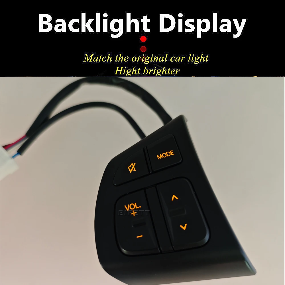 Steering Wheel Switch Volume Sound Button Control Switch With Backlight For Suzuki Vitara 2016 2017 2018 Manual