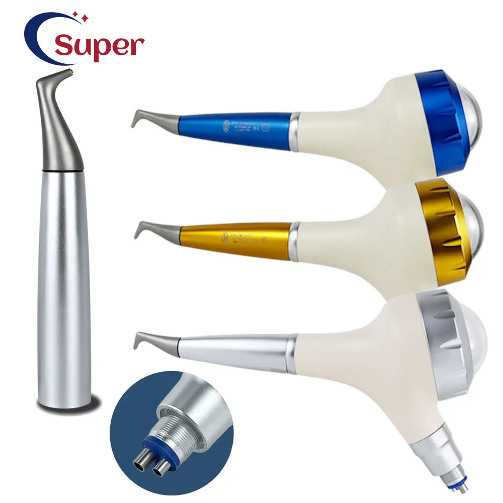 

Dental Air Prophy Jet Teeth Polishing Sandblaste Polisher Handpiece Air Flow For 4holes Coupling Sandblasting Machiner