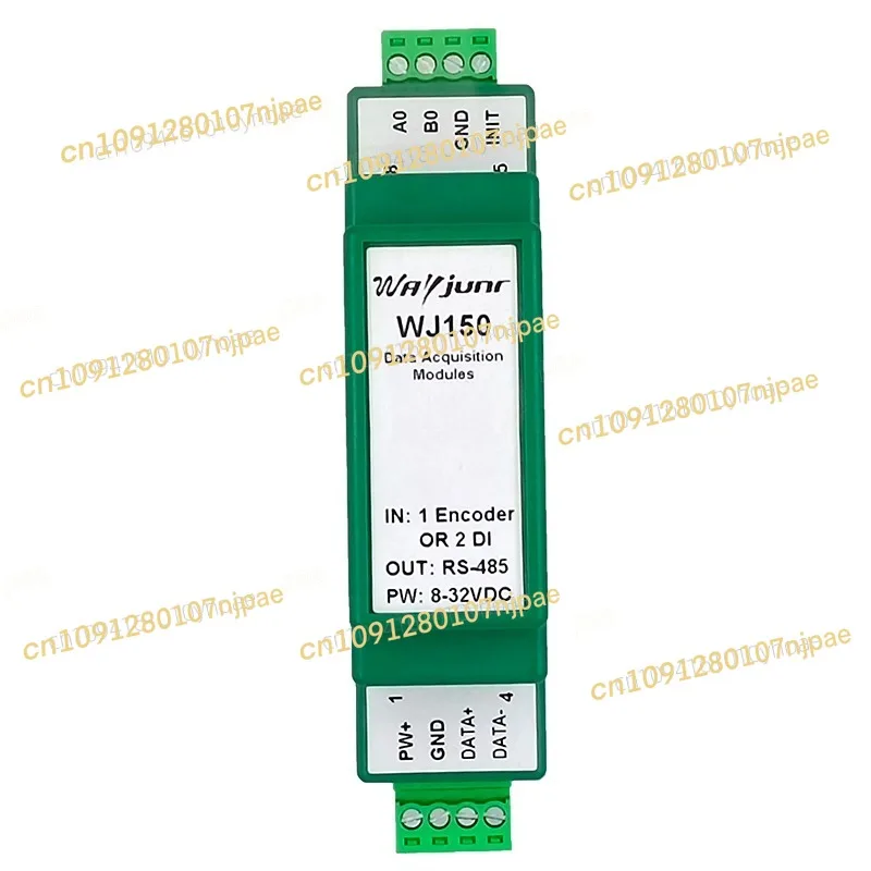 

WJ150-485 1 Way Encoder Pulse Signal Counter or 2 Way DI High-speed Counter Modbus RTU Module