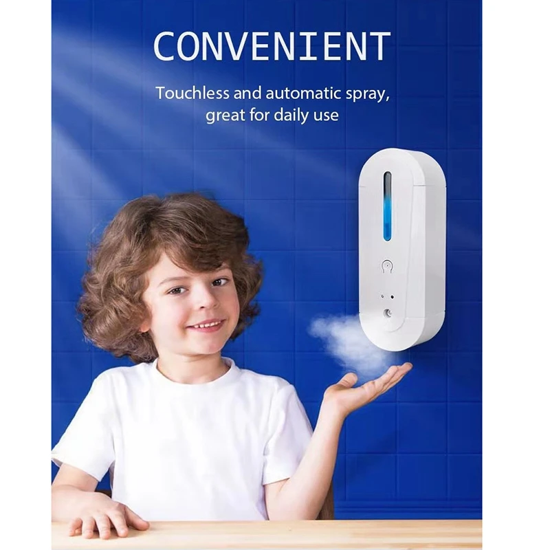 180ML Automatic Touchless Spray Disinfector, Intelligent Induction Soap Dispenser For Hotel Room School Public Places