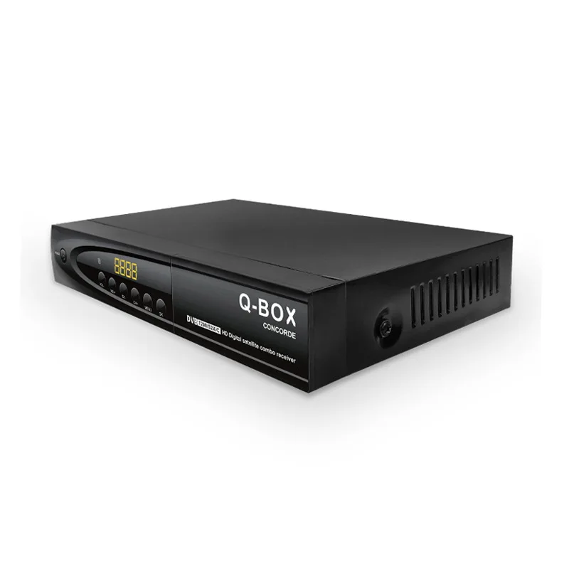 2026 DVB T2 S2 Combo Q-BOX Satellite TV Receiver Tuner H.264 MPEG 4 Digital TV Decoder 1080P HD Time Shift EPG Decoder 4K