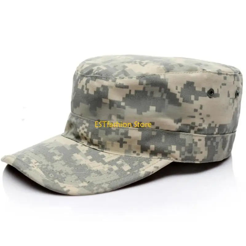 Y5GC Cadet Green Caps Adjustable Headwear Sun Protective for Trekking Cycling