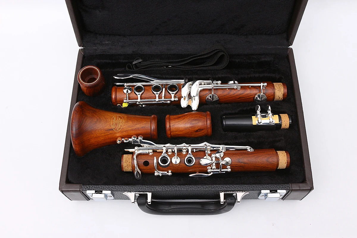 

Yinfente Profession Wooden Oboe C key Rosewood Body 3rd Octave left F Nice Sound