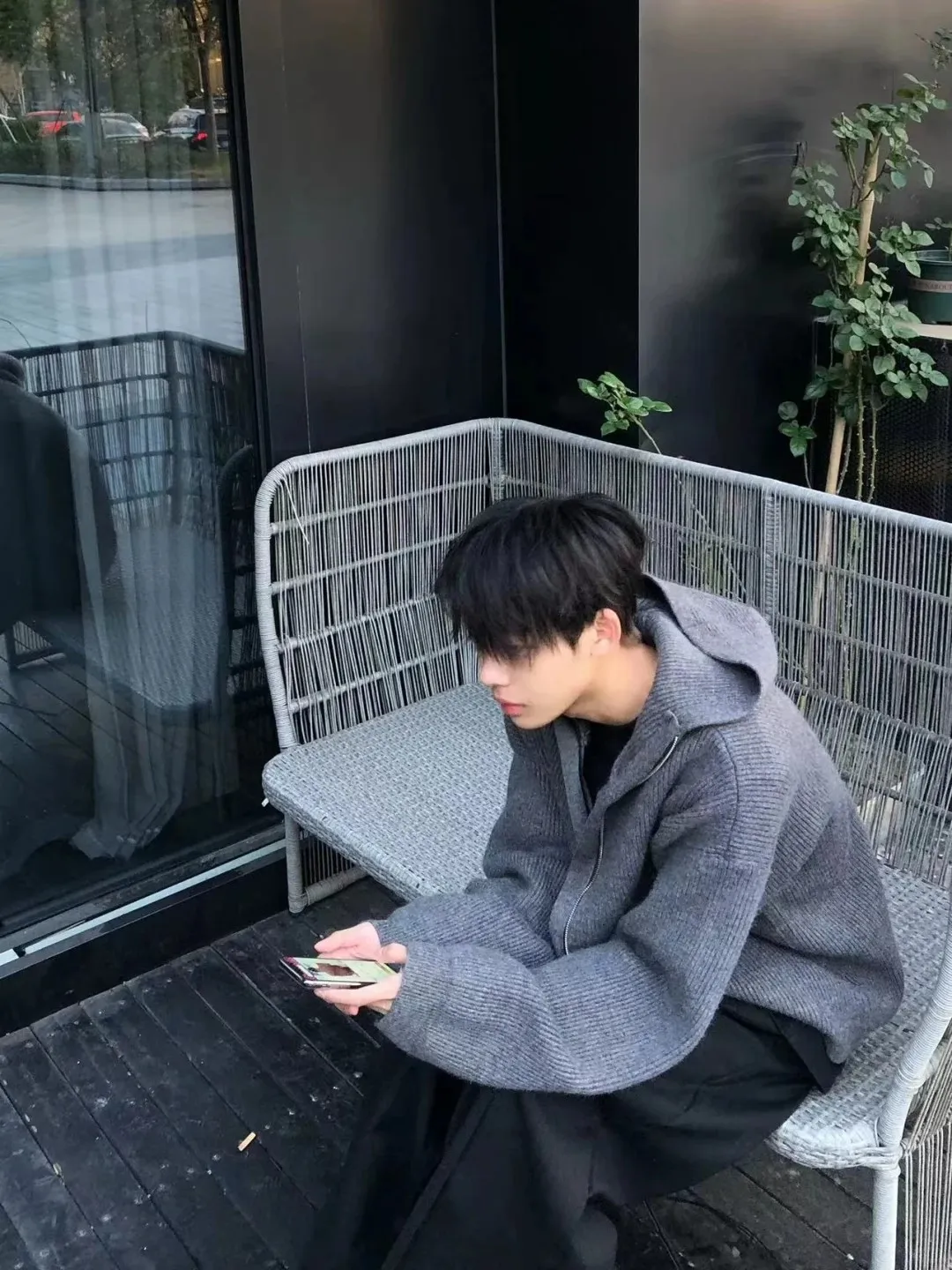 

Американский повседневный кардиган-худи на молнии из трикотажа, унисекс, осень-зима, Cleanfit Jaet, трендовый