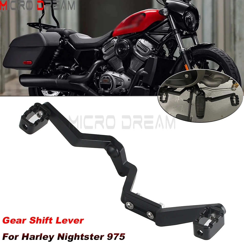 

Для Harley Nightster 975 RH 975 Special 2022 2023 мотоциклетный рычаг переключения передач, педаль, алюминиевый черный рычаг переключения передач RH975 аксессуары