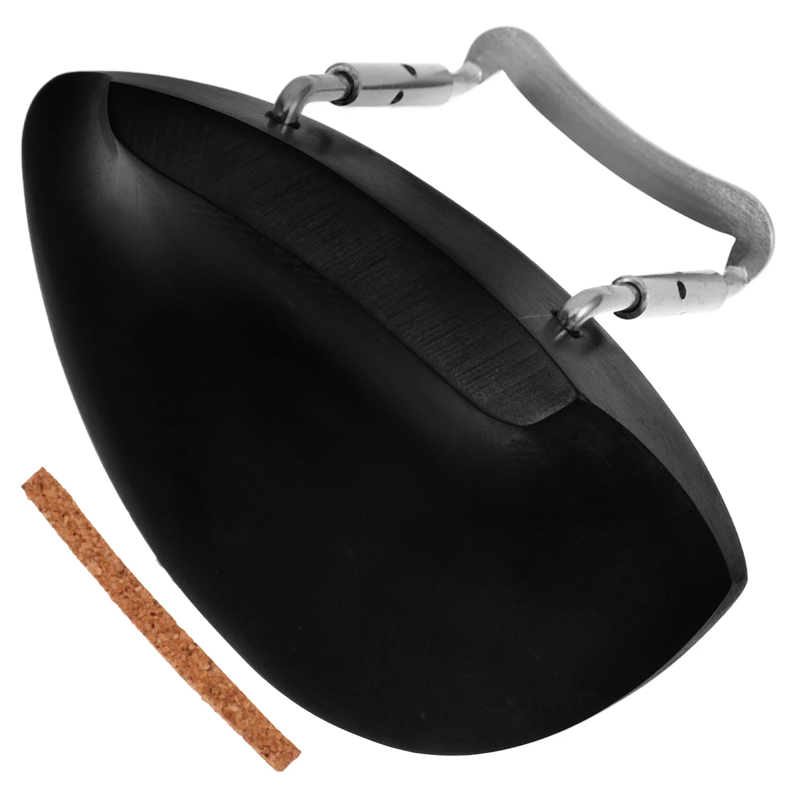 

Violin Chin Rest Ebony Tailpiece Ergonomic Design For Secure Fit Replacement Parts Music Instrument Accessories