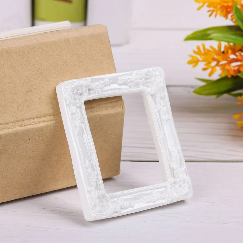 Mini maison de poupée artisanale 1/12, accessoires miniatures, décoration de maison de poupée, meubles de Simulation, modèle cadre Photo en résine, 2 pièces