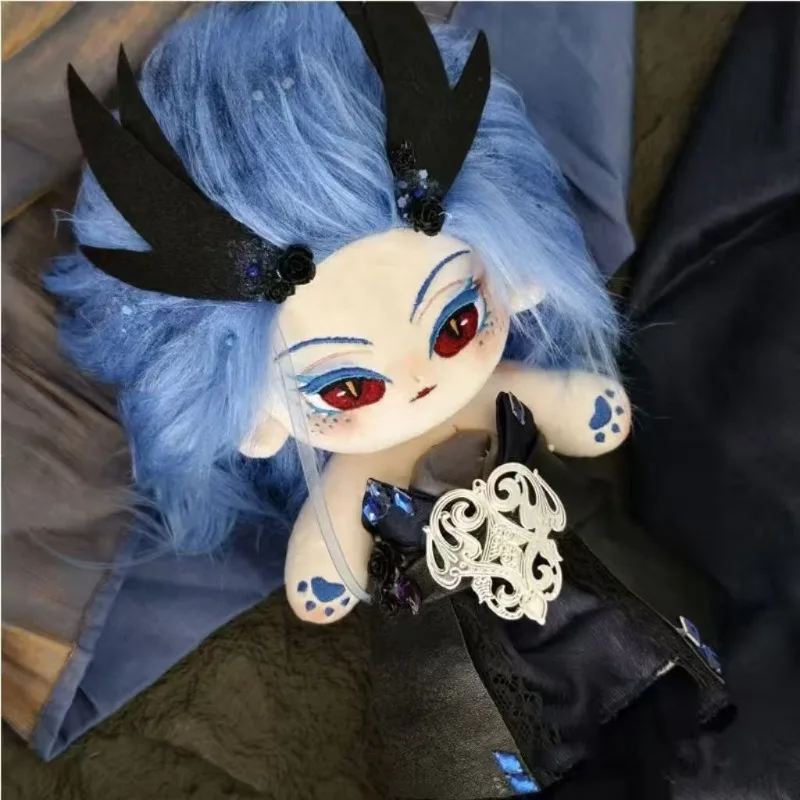 

20cm Anime Movie Ne Zha 2 Ao Run Kawaii Cosplay Cotton Doll Body With Horns Cartoon Dress Up Soft Plushies Toy Figures Fans Gift