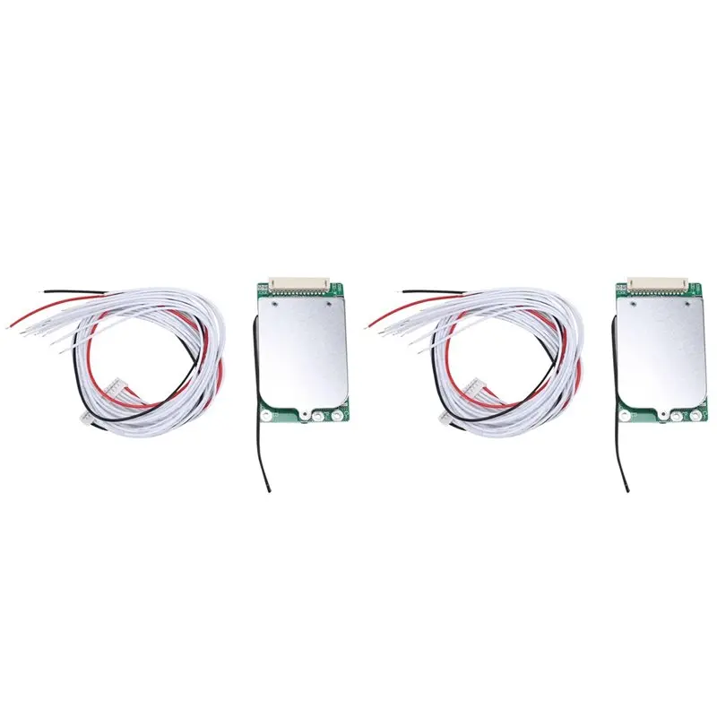 

【SURPISE】2X BMS 13S 48V 18650 Плата зарядки литиевых аккумуляторов с общим портом, защита от короткого замыкания/перегрева для электросамокатов (30A)
