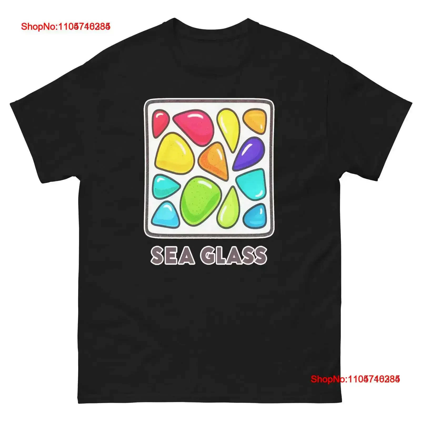 Sea Glass Ocean Beach Water Marine T Shirt vintage Washed Top For Everyday Wear streetwear fashion Stylish Slightly vintage