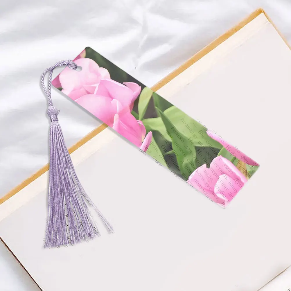 

Acrylic Bookmark Blanks Clear DIY Tassels Page Marker Student Bookmarks Gift Book Lovers Reading Accessories Lightweight