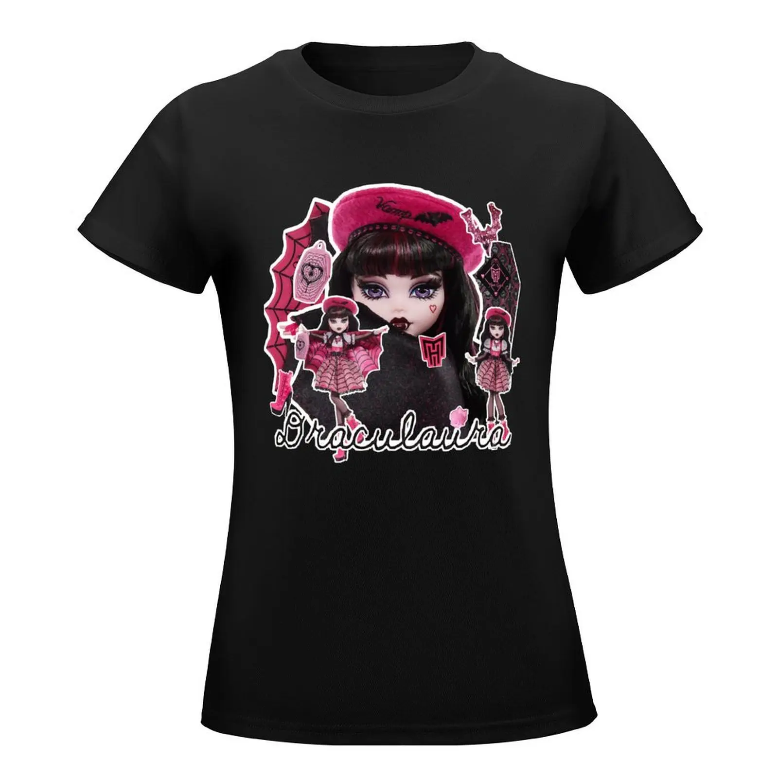 Draculaura Haunt Couture T-Shirt korean fashion shirts graphic tees female anime clothes black t-shirts for Women