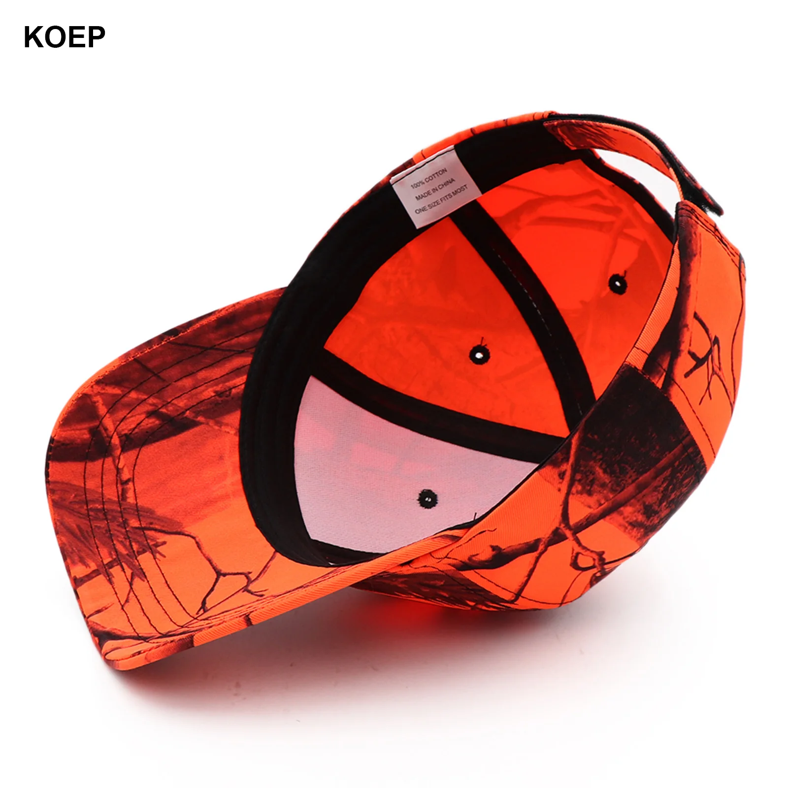Koep Outdoor Angel kappen Dschungel baum Orange Tarnung Baseball mütze Jagdhut Baumwolle Papa Hysterese nhüte kbrt5