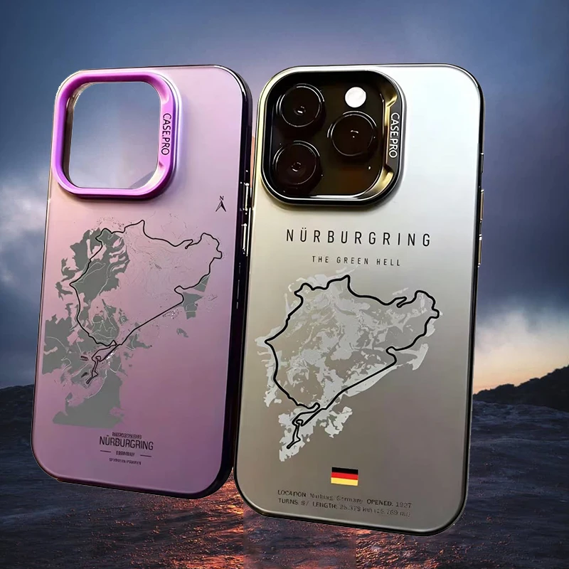 Racing Track Design Frosted Case for Samsung Galaxy A37 A36 A35 A34 A32 A26 A25 A24 A23 A22 5G 4G A17 A16 A15 A14 Acrylic Cover