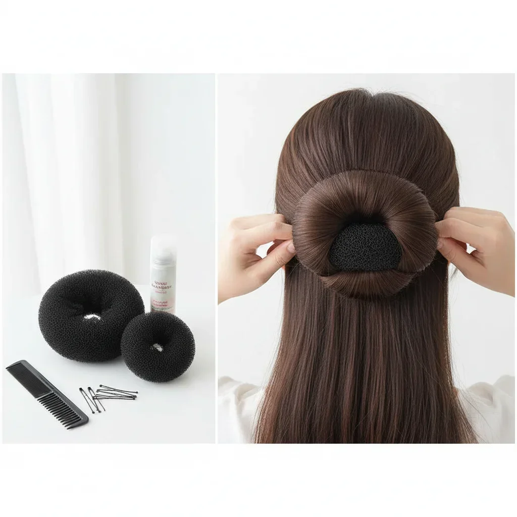 1 Pcs S M L Cute Hair Bun Ring Women Girls Accessories Magic Donut Shaper Hair Tools Ring Bun Maker