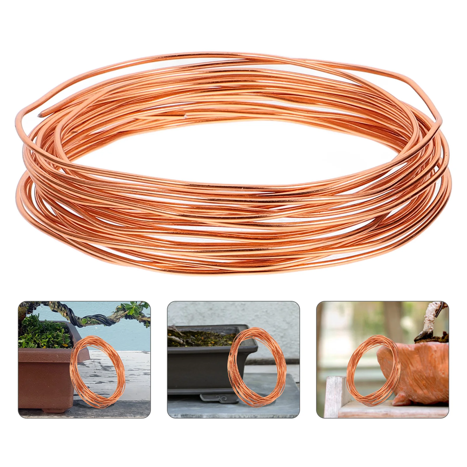 

5 Rolls Black Aluminum Wire for Bonsai Training Garden Crafts Polymer Clay Sculpting Bendable Modeling Longlasting Durability