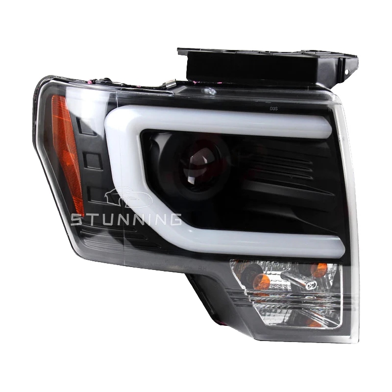 Upgrade LED DRL headlight headlamp assembly for Ford F150 F-150 F 150 2009-2014 HID xenon head lamp head light plug and play