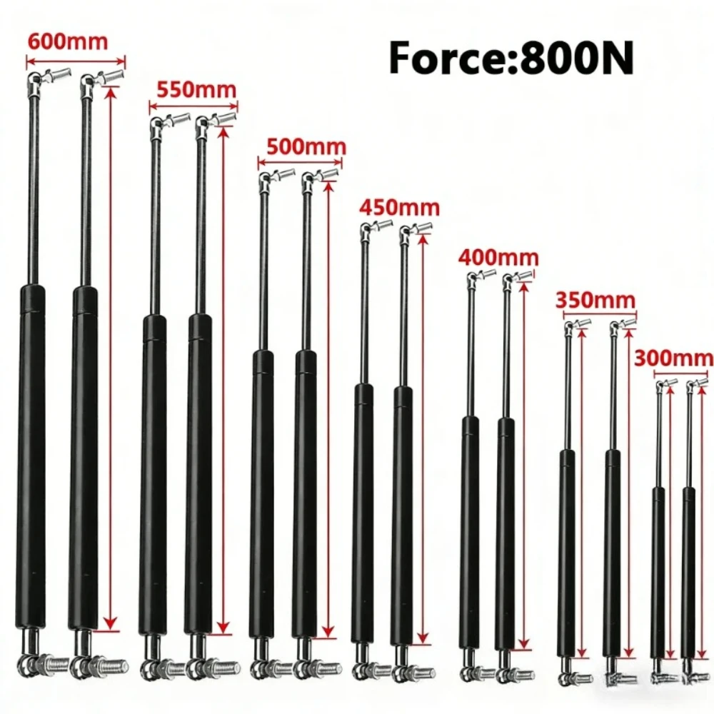 

Lazmllcan 2PCS Universal 800N 300-600mm for Car Boot Caravans Doors Windows Hatches Boat Bus Lift Support Gas Spring Struts
